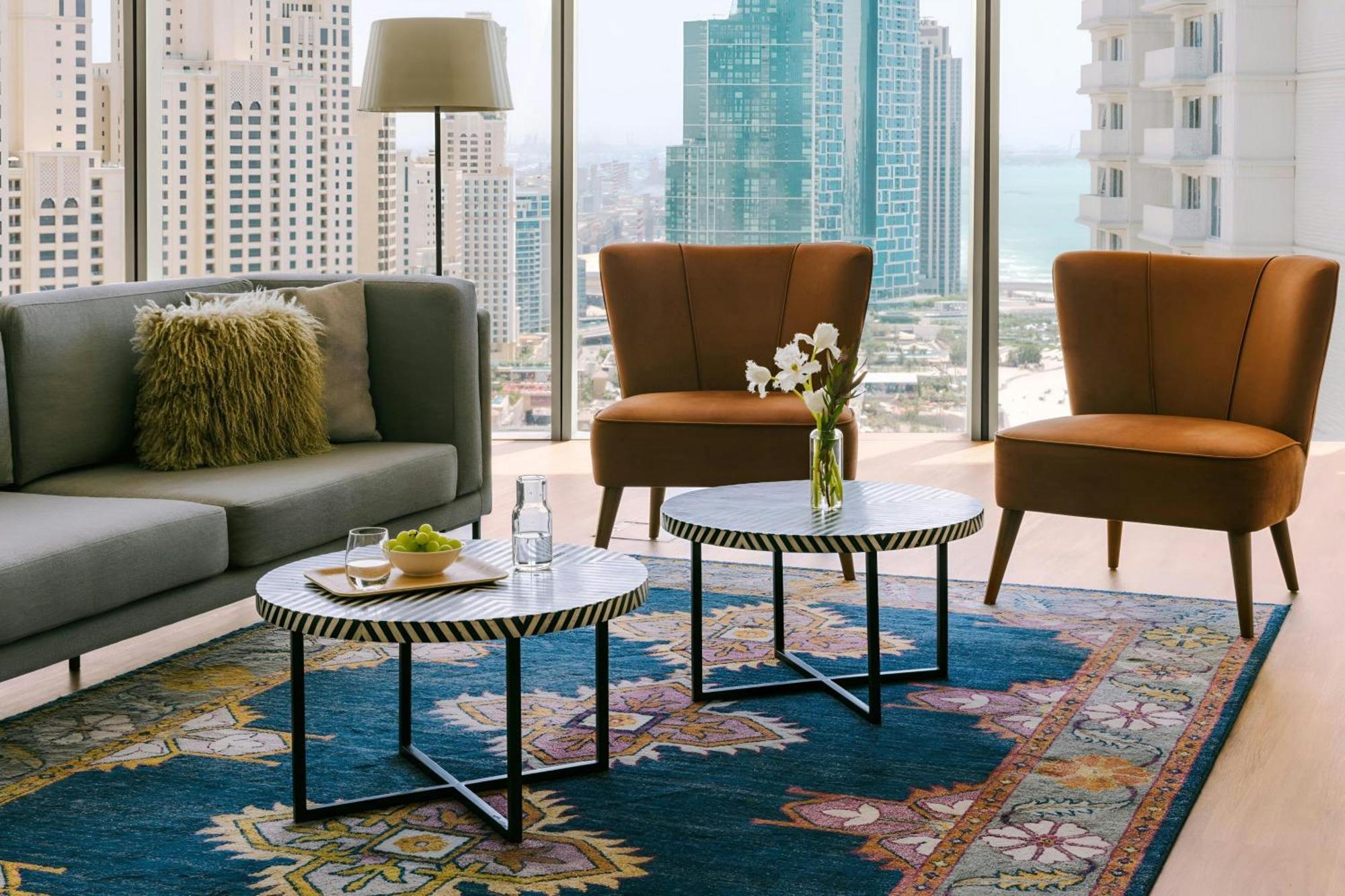 Apartment mit 3 Schlafzimmern und Blick auf Ain Dubai